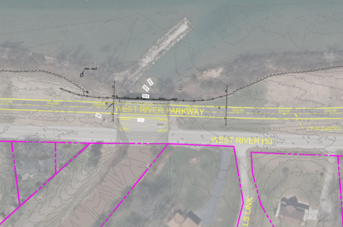 big six mile creek marina entrance in bike path plan 2015